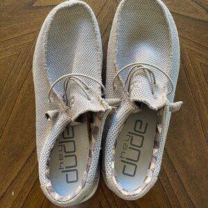 Hey Dude Wally Sox Beige Men's Shoes | size 12